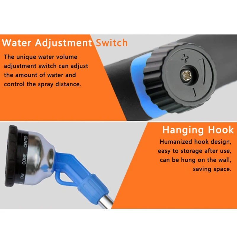 Hot Pole Spray Gun Car Wash Watering Multi-function Long-handled High-pressure Water Gun Garden Irrigation Tools Sprinkler Hot Pole Spray Gun Car Wash Watering Multi-function Long-handled High-pressure Water Gun Garden Irrigation Tools Sprinkler