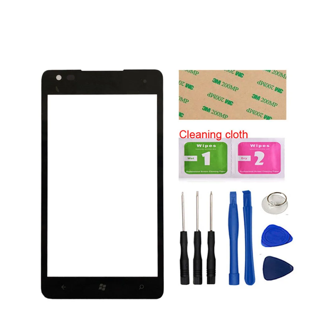 Black And Tools 4,5 ''N920(без мобильного сенсорного экрана) внешнее стекло для Nokia Lumia 920 N920 запасная Передняя стеклянная панель - Цвет: Black And Tools