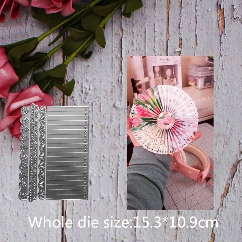 

Flower Fan metal cutting dies Special shaped die cut embossing mold for scrapbooking album craft card template 2019 new die cut
