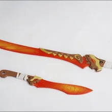 Overwatch Genji Skin Тихоокеанский все звезды оружие мечи Косплей Реплика реквизит