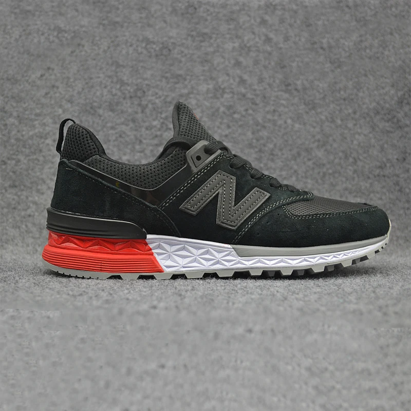 NEW BALANCE NB574 V2 Мужская черная обувь для бадминтона высокое качество уличные кроссовки Новое поступление