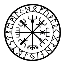 15cm*15cm Originality Compass Rune Vinyl Car-styling Decal Motorcycle Car Sticker S6-3521
