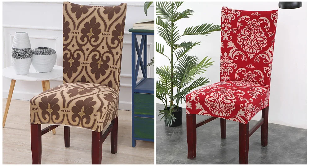 Spandex Chair Cover Stretch Seat Cover Chair Dining Slipcover Chair Furniture Covers housse de chaise Kitchen Chair Covers 1pc (8)
