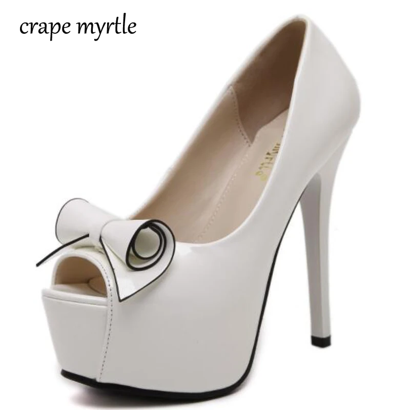 women's heels wedding shoes white pumps womens heels Platform pumps peep toe high heel shoes sexy heels ladies black pump YMA46
