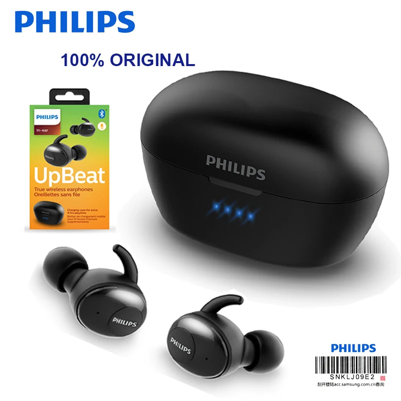 Philips SHB2505 HIFI наушники-вкладыши Bluetooth 5,0 интеллектуальное шумоподавление с портативной зарядной коробкой официальный тест