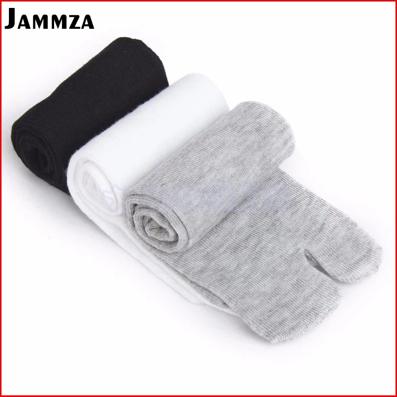 

Men bamboo fiber Cotton socks for Japan Style Two toes Deodorant Solid Business Flip Flop Wild Funny Art Black Socks For Women