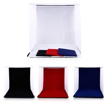 CY 40x40x40 cm Portable Mini Pliage Studio Photographie décors Pliable Softbox avec 4 couleur Arrière-Plan Doux et Lightbox