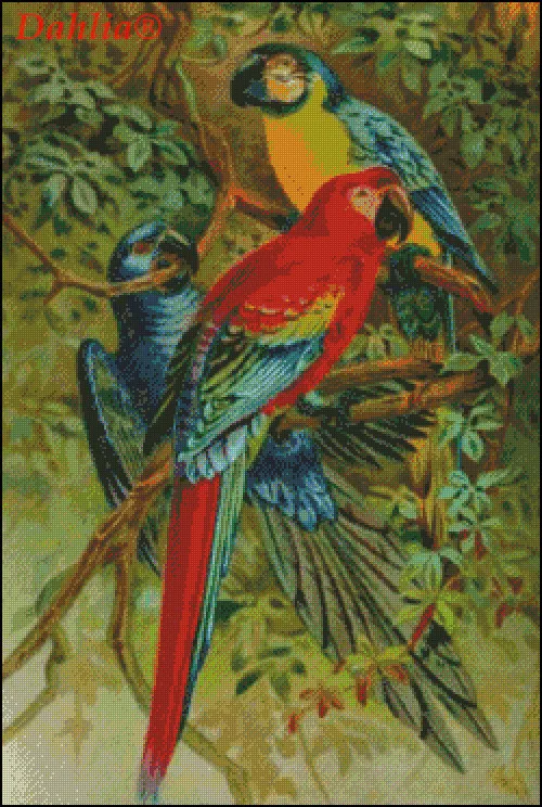 

Animal Parrot Needlework counted Arts Crafts Embroidery for DIY DMC Cross Stitch Kits 14CT Unprinted Home Decor Handmade