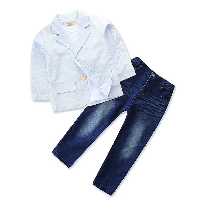 

Toddler Infant Baby Boy Gentleman Suit Waistcoat Tops Shirt Pants Outfit Clothes Children Set Baby Boy Clothes Formal Full Sets