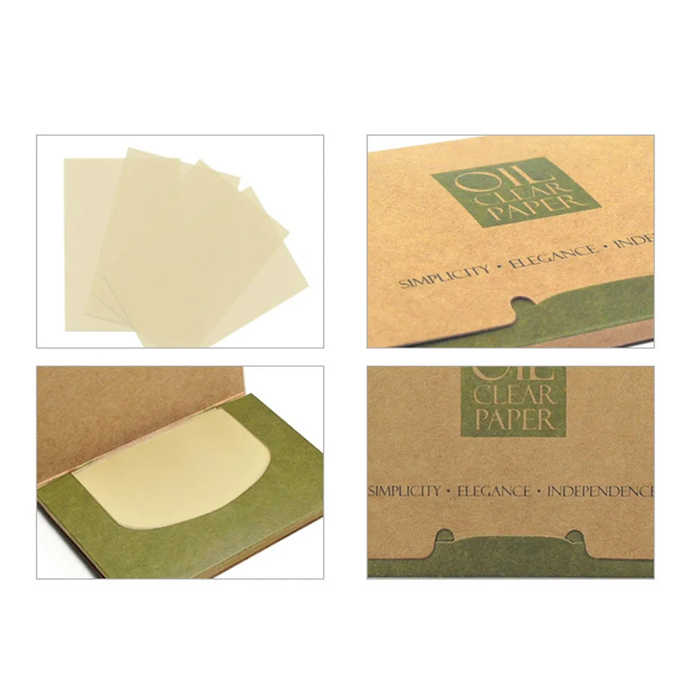 100 sheets/pack Facial Tissue Papers Green Tea Smell Makeup Cleansing