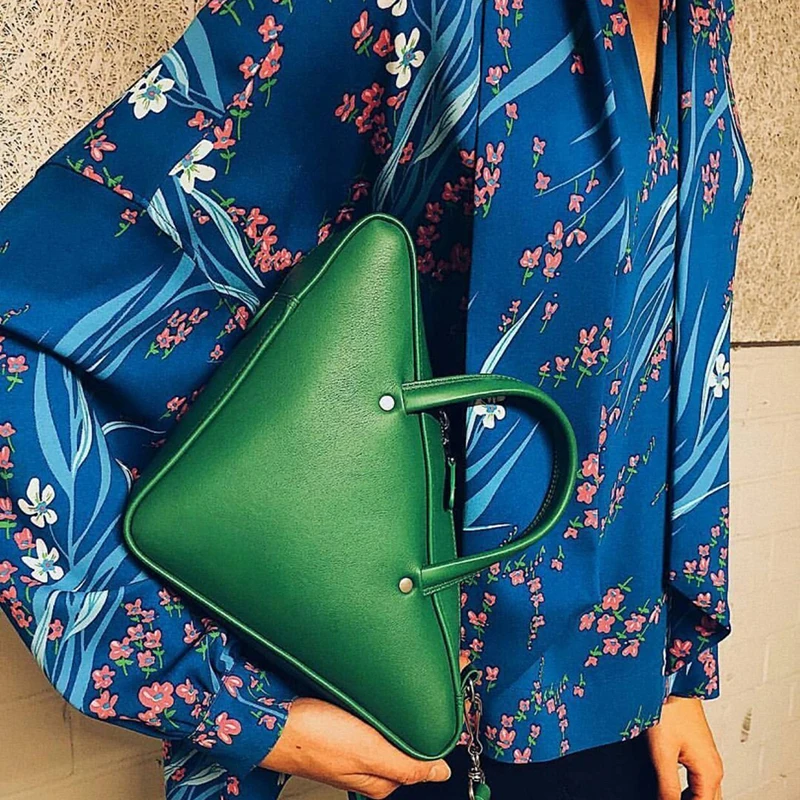 Женская треугольная сумка из ПУ кожи EH019|tote brand|casual toteleather shoulder bag |