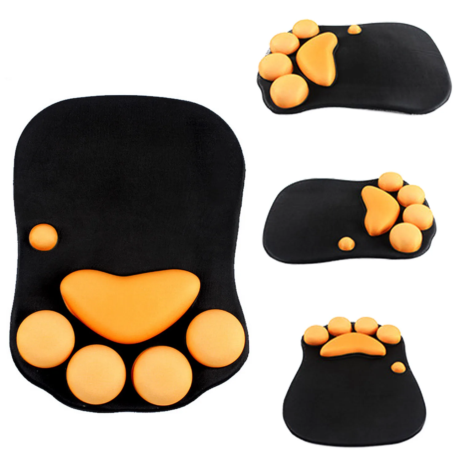 

Vococal Computer Non Slip Cat Paw Mouse Mat Cushion Mice Pad Mat with Wrist Rest Support for Overwatch Gaming