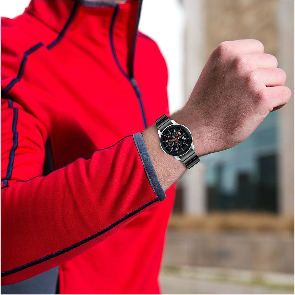 22 мм ремешок для часов из нержавеющей стали для samsung gear S3 Frontier классический ремешок для часов браслет для samsung Galaxy Watch 46 мм ремешок