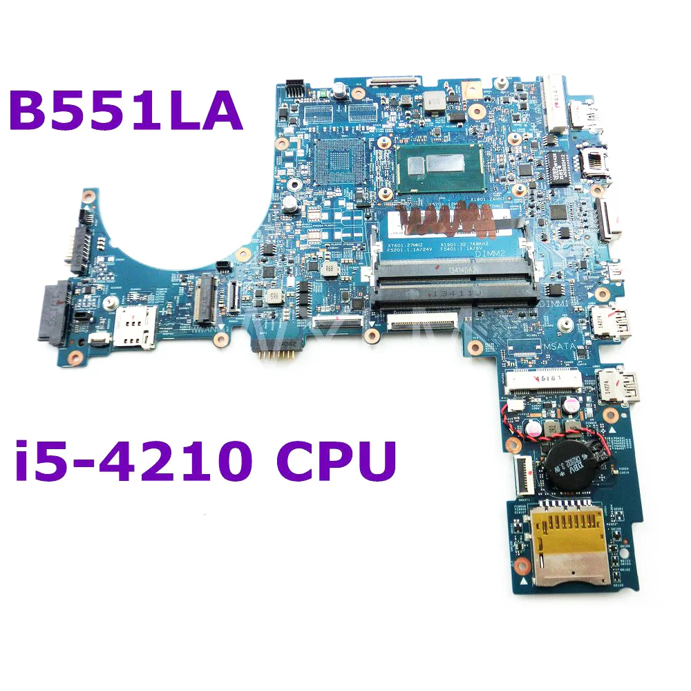 B551LA с i5 4210 Процессор Материнская плата Asus B551L B551LJ ноутбука 90NB03K1 R00040 100% прошедший