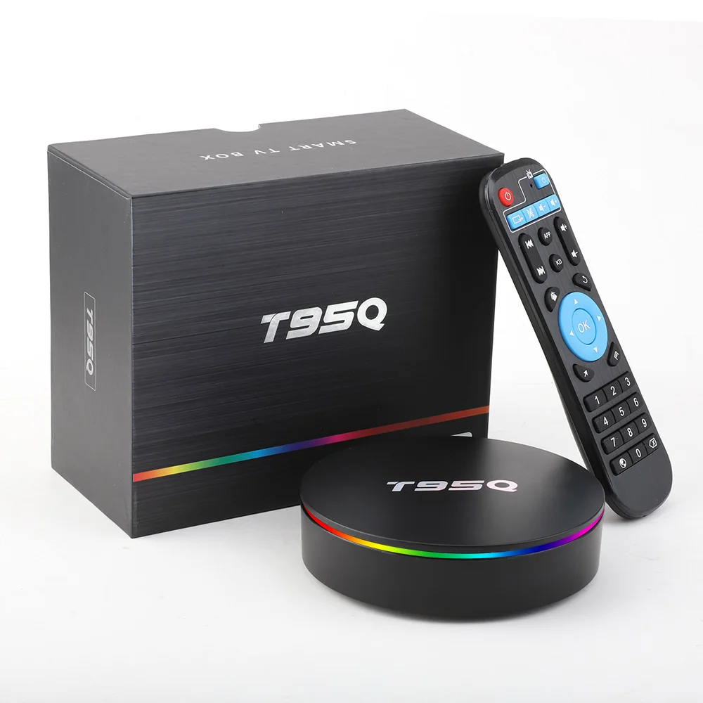 

20pcs T95Q Android 8.1 LPDDR4 Amlogic S905X2 Smart TV BOX Quad Core 2.4G&5GHz Dual Wifi BT4.1 1000M H.265 4K Media Player