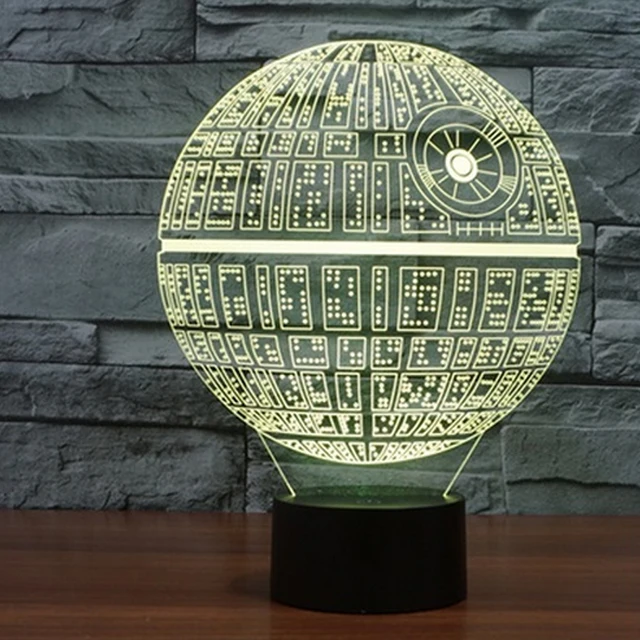 Lámpara LED 3D de Star Wars, luz de noche USB, 7 colores, lámpara ajustable, iluminación de Ambiente, luz de noche para niños, regalo, decoración del hogar - Imagen 2