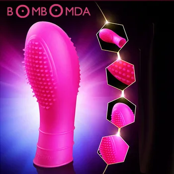 Waterproof Hot woman Dancer Finger Vibrator,G Spot Stimulator Dancing Finger Shoe,Adult lesbian Sex Toys for Female O3