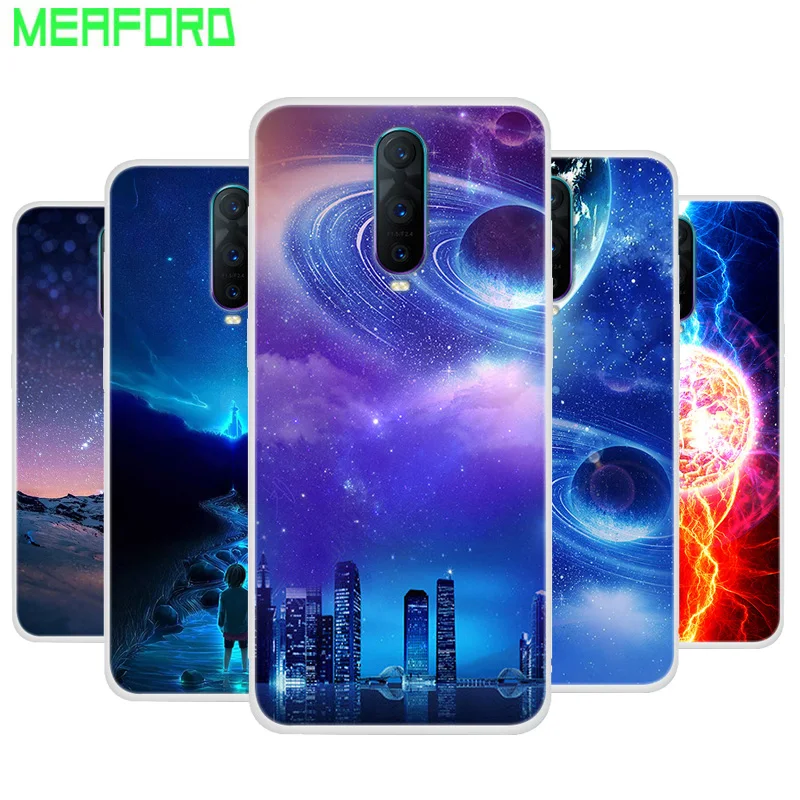 

Silicone Case For Oppo RX17 Pro Cover Soft Phone Case Space Print For Oppo RX 17 Pro 6.4" RX17 Pro Clear bumper For Oppo R17 Pro