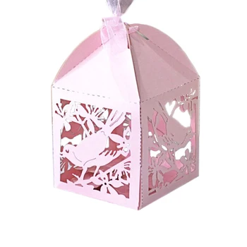 

Hot sale Laser cut bird paper favor box for wedding favor box decoration and suppliers