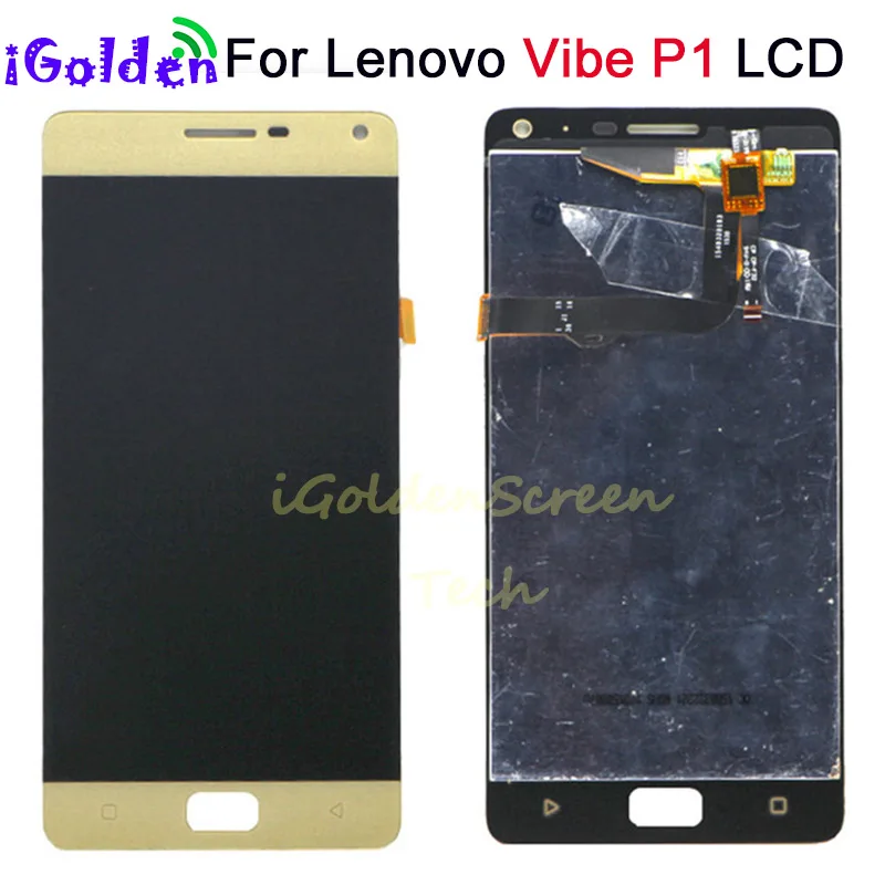 ЖК дисплей с дигитайзером на сенсорной панели 5 дюйма для Lenovo Vibe P1c72 P1a42 p1c58 P1 в