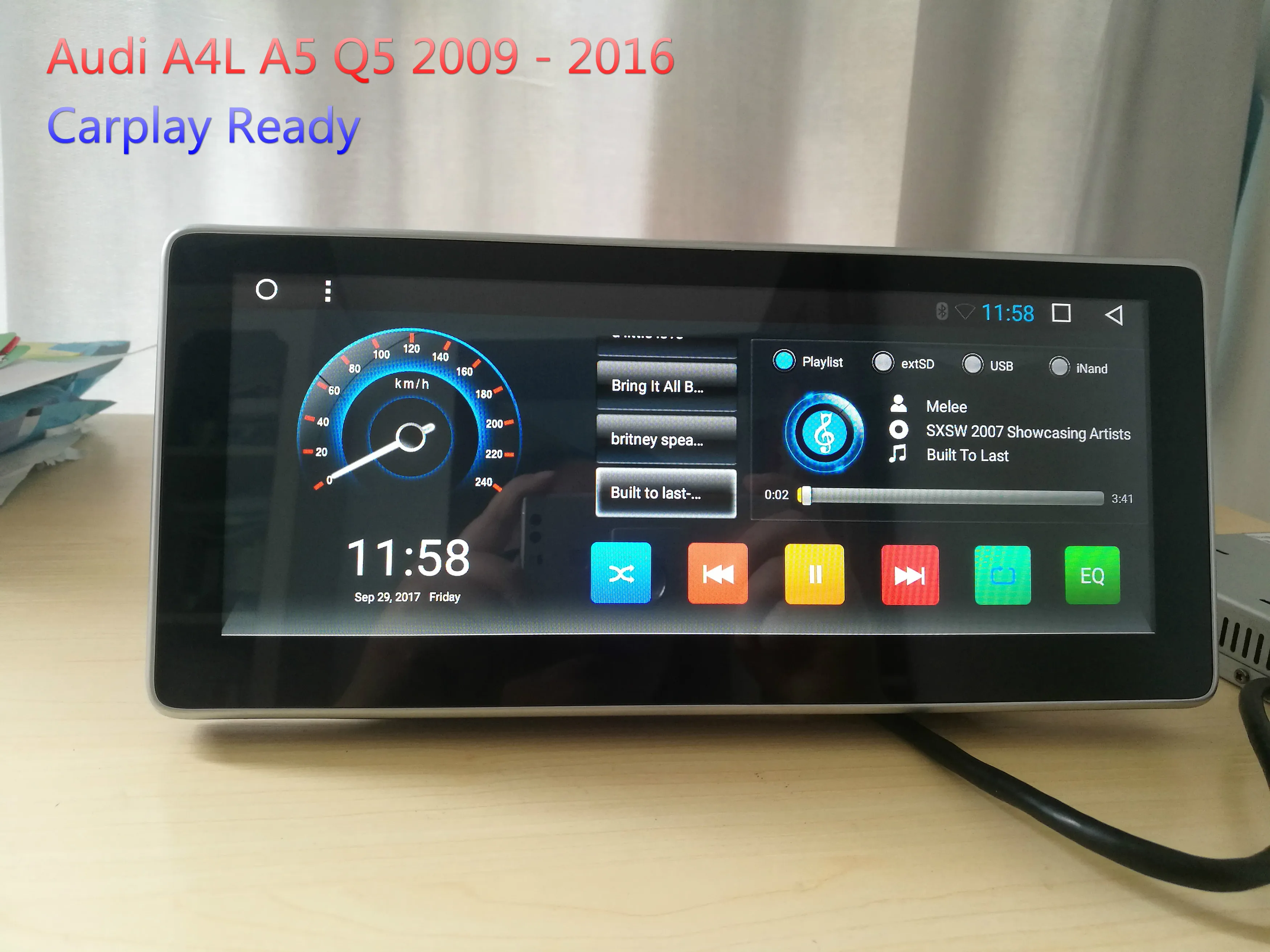 

Carplay IPS Android 7.1 Car Audio for Audi A4L A5 Q5 2009 - 2016 Headunit Stereo Vedio GPS Navi Multimedia Radio PC Monitor 4G