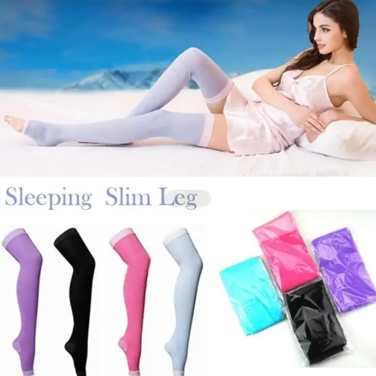 Trendy Compression Calf Slmming Elastic Stretch Socks Sleeping SLIM Leg