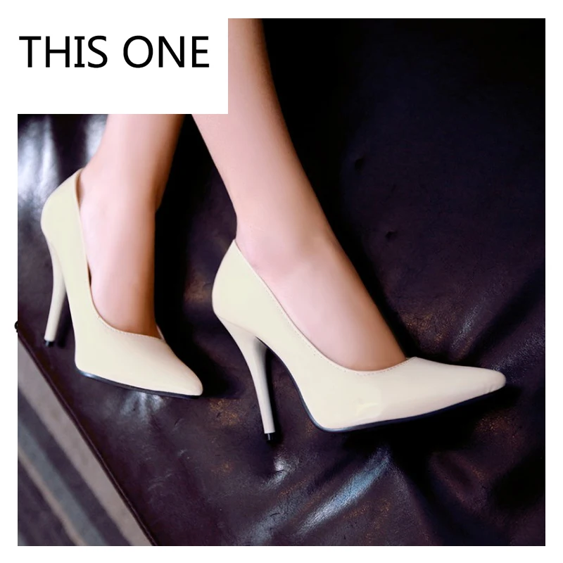 Mode red Cuir Femme De Chaussures Bout Dames yellow Verni New Sur Beige Sexy Hauts En Pointu Slip Ol Vente 5 Talons Chaude Cm Femmes green pink Pompes 2018 10 black blue 6O7x8vf