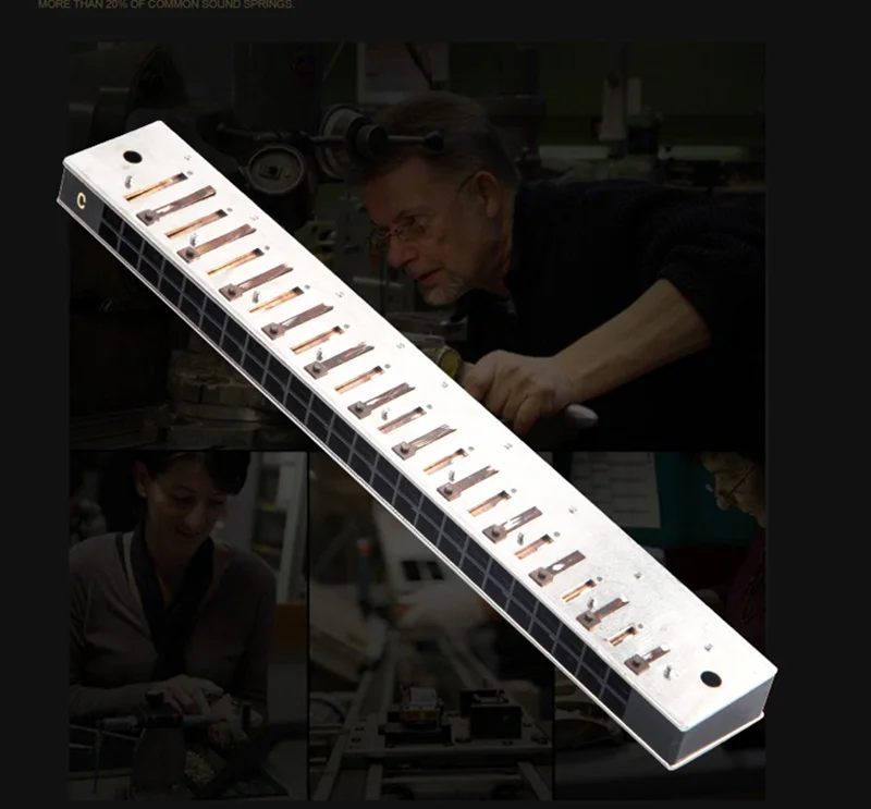 T2403 24 Отверстия тремоло Гармоника A # B C D #/E/F G набор губных гармоник Easttop Armonica