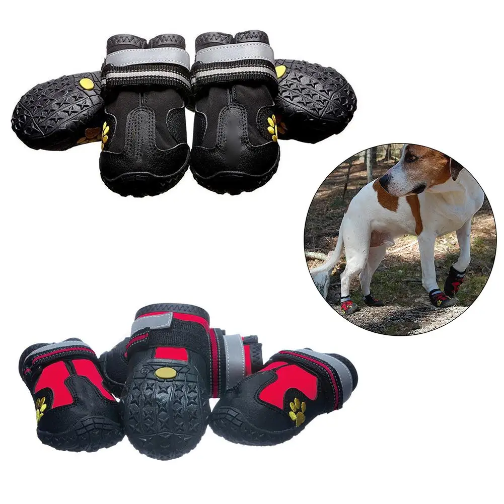 Buy 4Pcs Fashion Waterproof Pet Dog Shoes Anti Slip