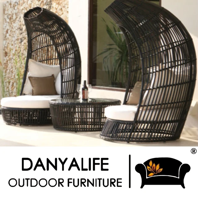Dybed D320a Danyalife Oem All Weather Furniture Poly Rattan Outdoor Dybed D320a Danyalife Oem All Weather Furniture Poly Rattan Outdoor Lounge Chair