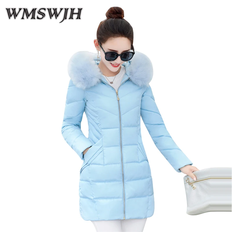 

WMSWJH Winter jacket women Hot 2019 new lady park long female jacket thick coat and coat high quality warm Women's winter coats