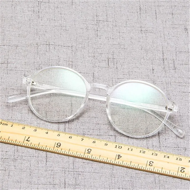 2018-new-retro-Women-round-glasses-transparent-frames-fashion-wild-with-myopia-flat-mirror-student-literary