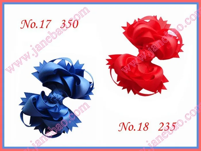 

free shipping 2017 Newest 80pcs 3.5" Funky hair bows Girl boutique hair clips Fashion hair bows
