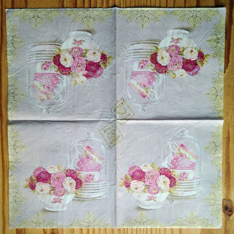 2 x Decoupage Napkins 25*25cm 3 ply paper serviette for decoupage