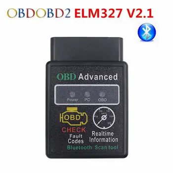 

Latest ELM327 Bluetooth V2.1 OBD Scan Tool Mini ELM 327 OBDII OBD2 CAN-BUS Diagnostic Scanner For Android Torque Windows