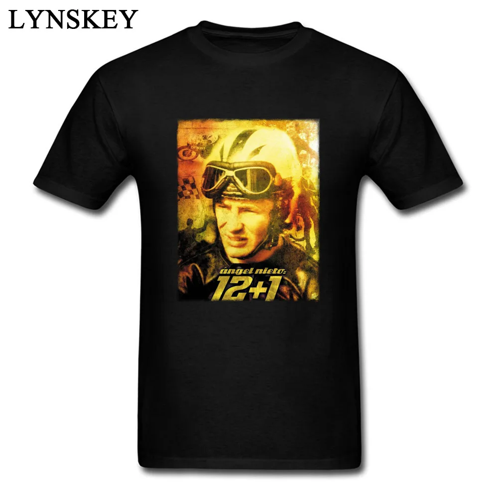 Birthday Tops Shirts for Students 2017 Popular Summer O-Neck Cotton Short Sleeve T-shirts Angel Nieto 1 Picture Casual Tee-Shirt Angel Nieto 1 Picture black