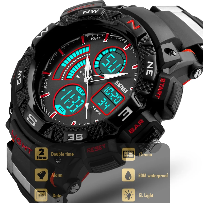 Противоударные спортивные часы мужские наручные