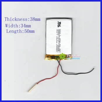 

ZhiYuSun 680mAh Li-ion 3.7V 383450 Lithium Polymer Rechargeable Battery for DVD GPS Game toys Tablet PC MP3 bluetooth earphone