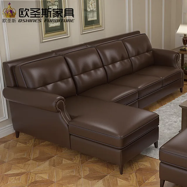 Coffee Brown Dark American Style Sectional Heated Latest Design Hall Coffee Brown Dark American Style Sectional Heated Latest Design Hall Leather Sofa Set With Small Arms