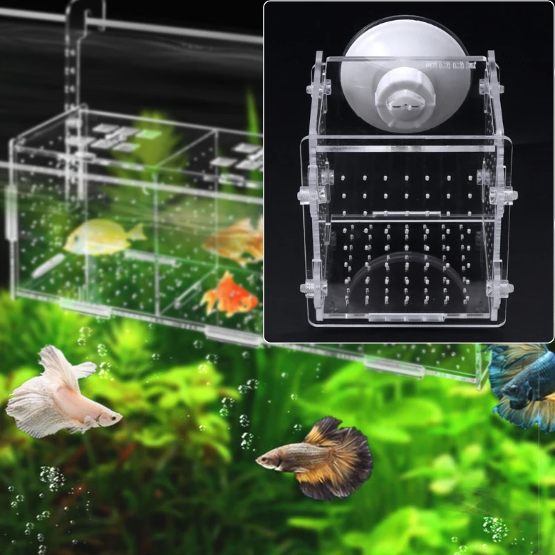Для разведения рыб в аквариуме изолирующая коробка для аквариума инкубатор заводчик для маленьких рыб