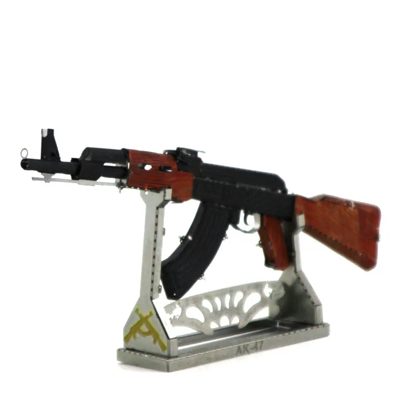 

Type 92 Infantry Gun/AK47 Rifle 3D Metal Puzzle Model 2019 New Arrival Manual Intelligence Development Education Puzzle For Kids