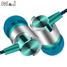 M & j j7 3.5mm portátil fone de ouvido estéreo baixo fones de ouvido corda fio handfree com microfone fone para iphone xiaomi huawei samsung