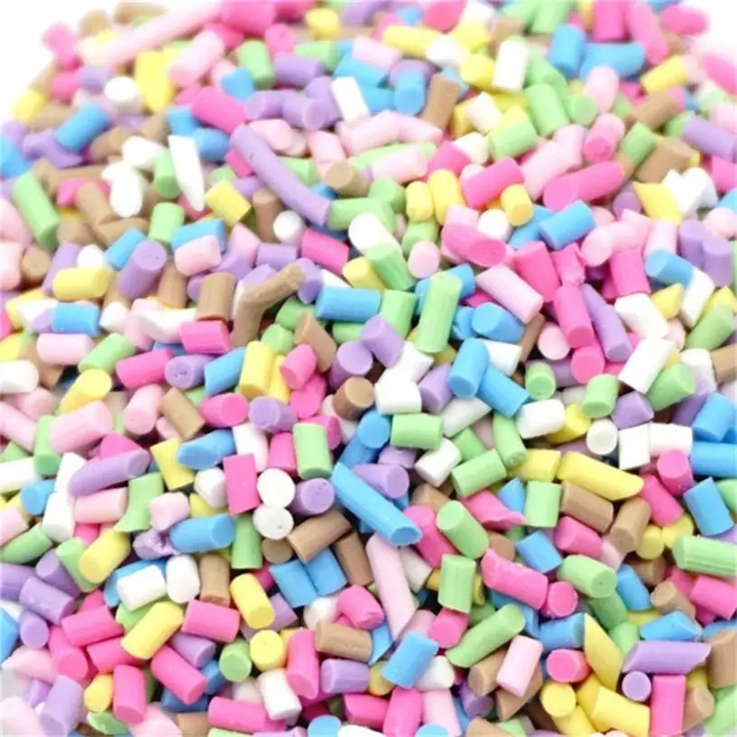 

Colorful Styrofoam Sugar Sprinkles Decorative Slime DIY Craft For Crunchy Slime funny funny gadgets squeeze