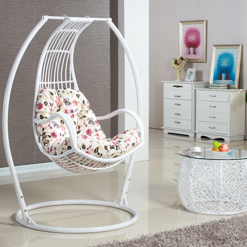 Weaving swing hanging chair indoor wicker rocking baskets balcony
