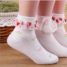 4 пары в упаковке, весенне-летние сетчатые тонкие хлопковые дышащие детские кружевные носки детские носки с бантом для девочек от 2 до 12 лет