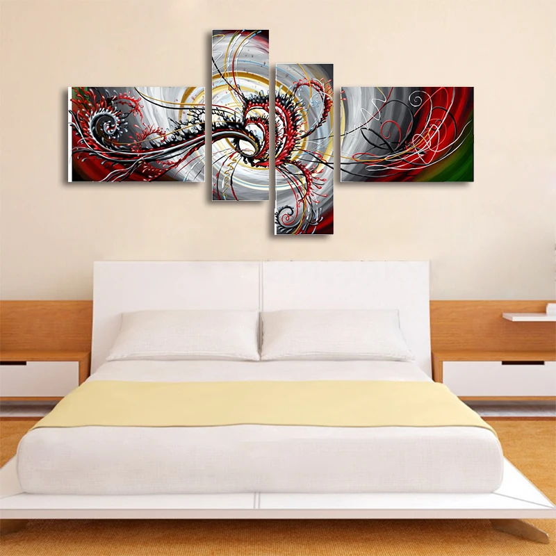 Brand Designer Canvas Painting Wall Art 4 Panel Landscape Painting