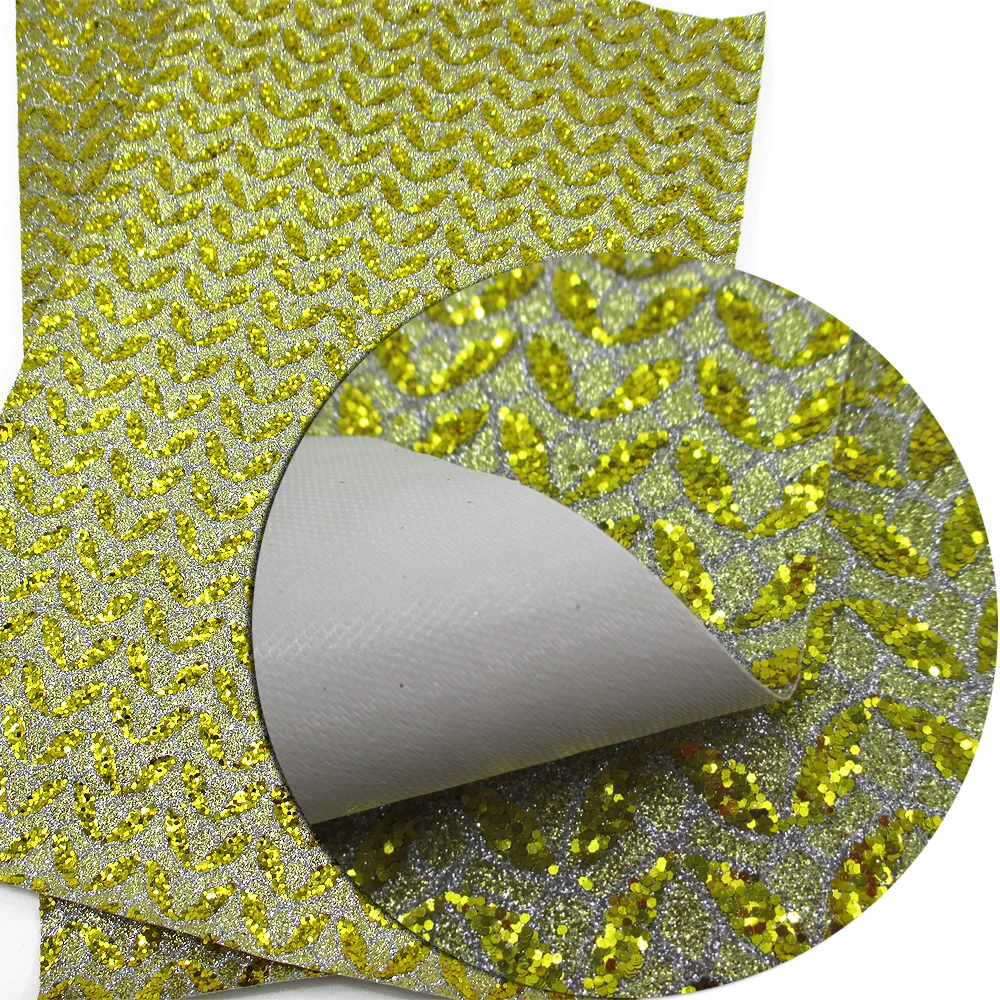 

David accessories 20*34cm glitter heart stripe synthetic leather fabric cut direction random,size has a little errors,c2405