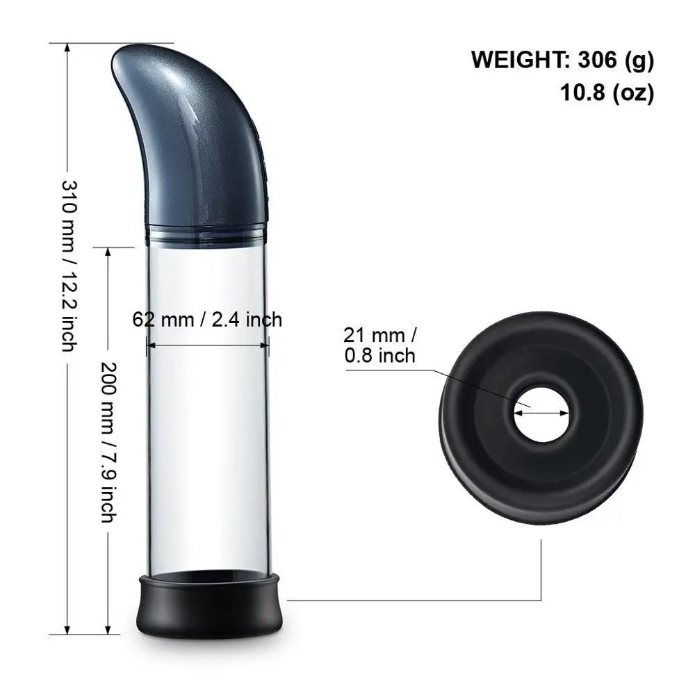 Luvkis X50 Penis Pump Male Electric Recharge 4 Suction Speeds Enlargement Extender Device For Men A