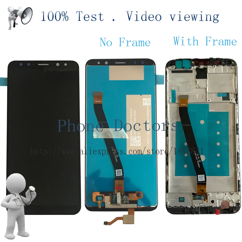 С рамкой для Huawei Honor 9i / G10 Plus Mate 10 Lite Nova 2i ЖК дисплей + сенсорный экран дигитайзер в