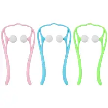 Массажер для шеи и плеч, роликовый мяч, облегчение боли в спине, расслабляющий пластиковый ручной массаж, инструменты для самомассажа